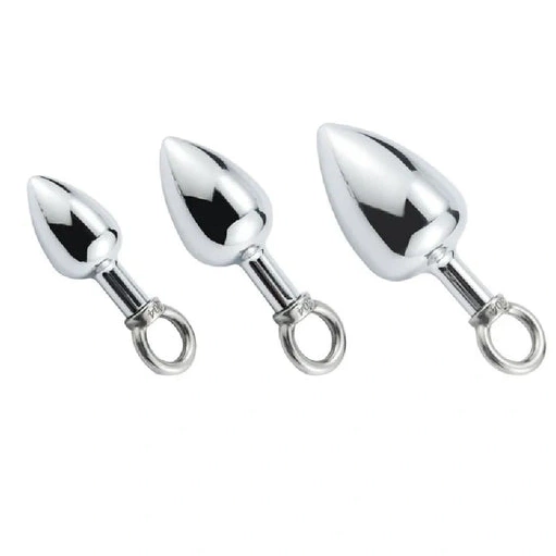 Cock Stainless Ring 4663 with Hook Steel Set DiscreetChoice Anal 0721